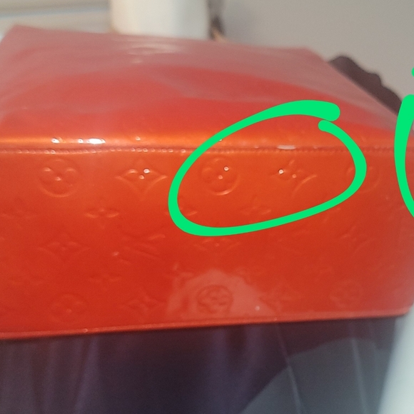 Louis Vuitton Red vernis tote monogram bag GUC - Picture 15 of 16